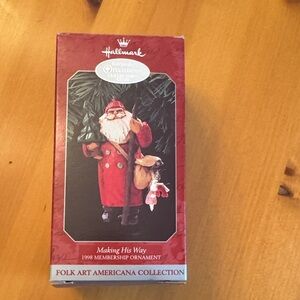 Hallmark Keepsake Santa in Red Coat Ornament